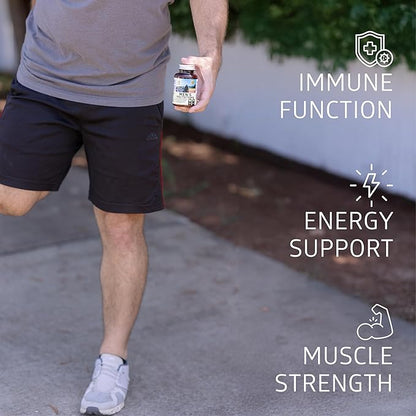 Number One Nutrition Premium Men's Daily Multivitamin Multimineral Supplement [Gluten Free, Non-GMO], Vitamins A C E D B1 B2 B3 B5 B6 B12, Magnesium, Biotin, Sprulina, and Zinc, 60 Veg Caps