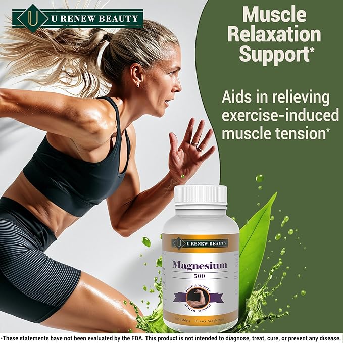 Magnesium 460mg Supplement,Magnesium Oxide Flakes for Muscle, Heart, Bone and Nerve Health Support,Coated Tablets,Non-GMO Ingredients,100 Servings (Pack of 2) 200 Day Supply