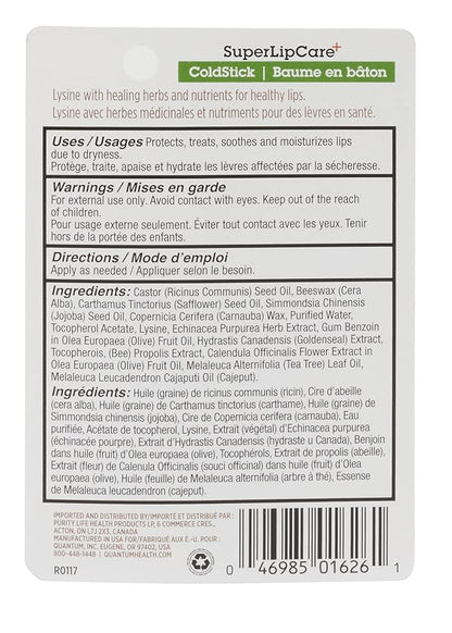 Super Lysine Plus Coldstick With SPF21 Quantum 1 Stick