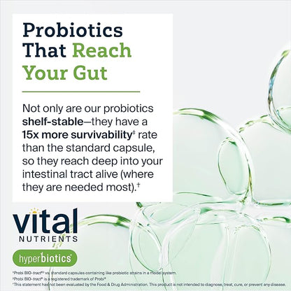 Hyperbiotics Vital Nutrients Pro Mood Probiotic with L-theanine | Clinically Studied Probiotics for Women and Men to Support Stress Management and Mood Support* | 60 Vegan Count