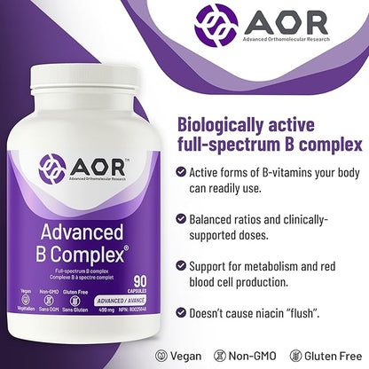 AOR Advanced B Complex, 90 CT