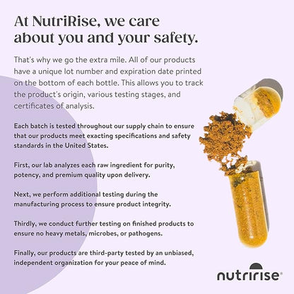 NutriRise Immunity Complex Immune Support Supplement with Vitamin C, E, B6, Zinc, Turmeric Curcumin, Elderberry, Echinacea, 7.2 Billion CFU Probiotics for Gut Health, 90 Count