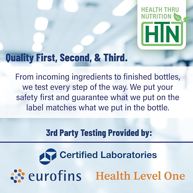 Magnesium Glycinate 200mg 120 Tablets | Fully Reacted Pure Magnesium Bisglycinate 1,540mg | High Absorption, Gentle on Stomach, Supports Relaxation & Nerve Function | Non-GMO by Health Thru Nutrition