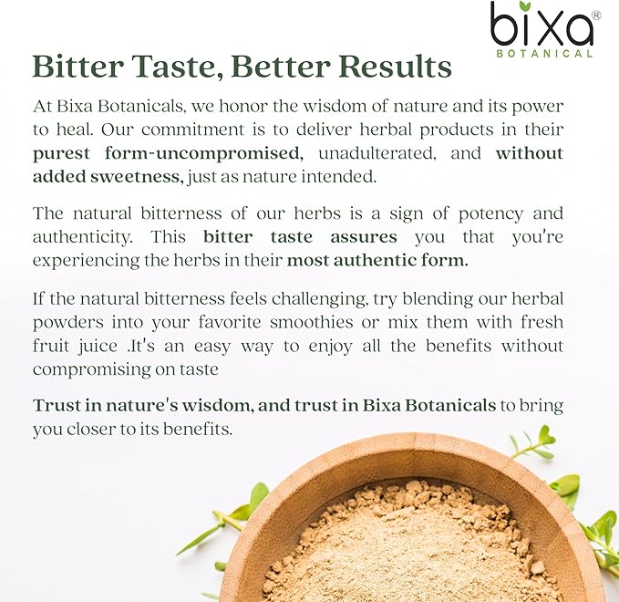 bixa BOTANICAL Andrographis Powder 454 GRM (16Oz) | Andrographis Paniculata | Bitter Herb Kalmegh | Herbal Supplement Natural Liver Tonic | Ayurvedic herb for Digest toxins (16 Ounce (Pack of 1))
