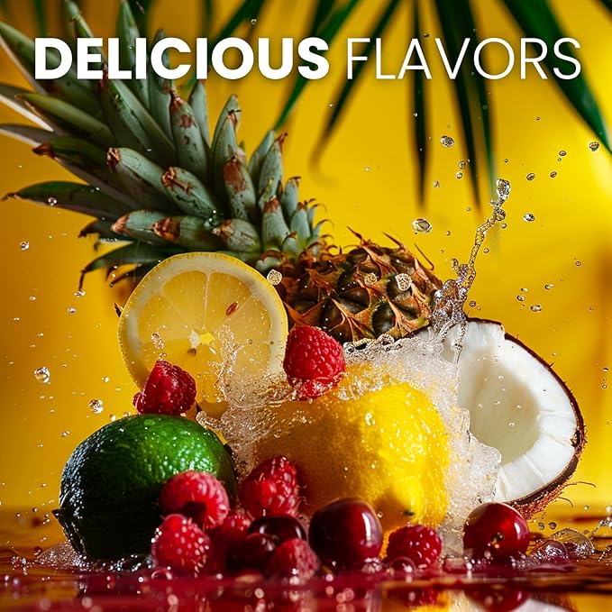 Keto Vitals Tropical Keto Electrolytes Powder - No Sugar Keto Electrolytes Stickpacks with Potassium, Magnesium, Sodium, & Calcium - Sugar Free Electrolyte Drink Mix & Hydration Powder, 30 Serving