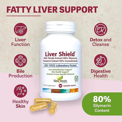 New Roots| Liver Cleanse Detox & Repair Supplement|8-in-1 Formula of Milk Thistle, Dandelion Roots, Turmeric, Curcumin, Artichoke, Red Beet, Radish, Schizandra | Fatty Liver Support (90 Capsules)