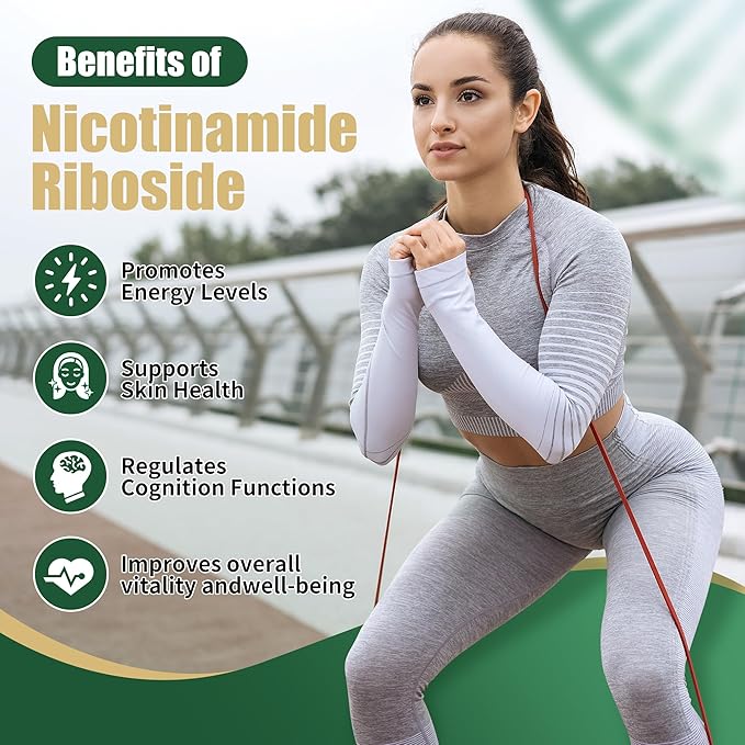 NAD Supplement - Liposomal Nicotinamide Riboside, Resveratrol, Quercetin, NAD Nicotinamide Riboside Resveratrol 900mg, NAD+ Supplement for Men and Women, 80 Capsules 1 Pack
