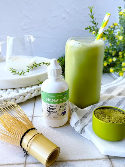 NuNaturals Clear Extract Stevia, Plant-Based Sweetener, Plastic Bottle, 4 oz