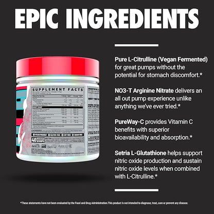 GHOST Pump Nitric Oxide Powder, Pineapple - 40 Servings - Sugar-Free & Stim-Free Pre-Workout Supplements - L-Citrulline, Arginine Nitrate & L-Glutathione - Soy & Gluten-Free, Vegan