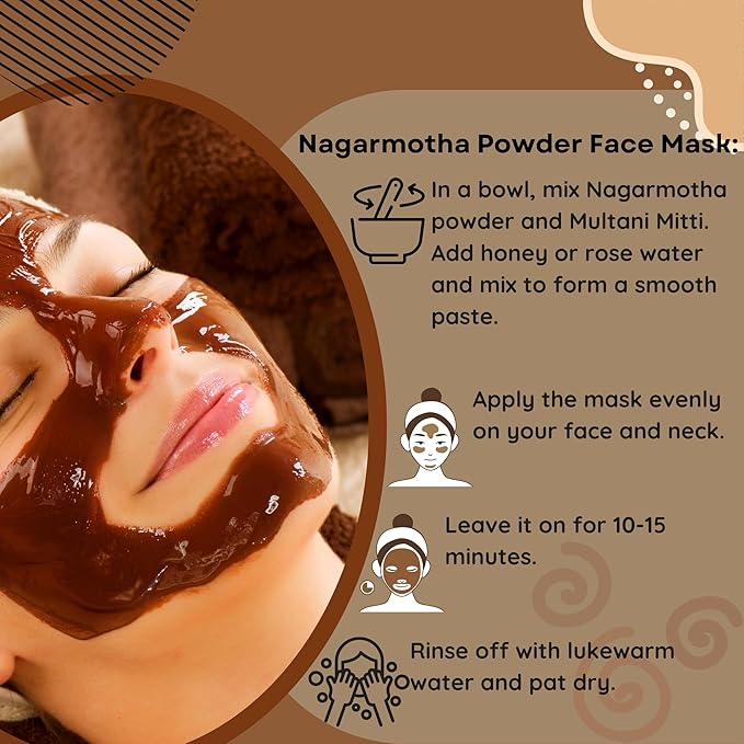 Organic Nagarmotha Powder Cyperus Rotundus Ayurvedic Formula for Digestion 100% Pure Premium Quality Herbal Supplement for Men and Women Promotes Healthy Hair Care 150 GMS / 5.3 oz