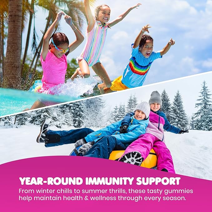 DR. MORITZ Elderberry Gummies for Kids & Toddlers - Immune System Booster- Health Support with Black Sambucus Elderberries Extract - Herbal Immunity Boost Supplement