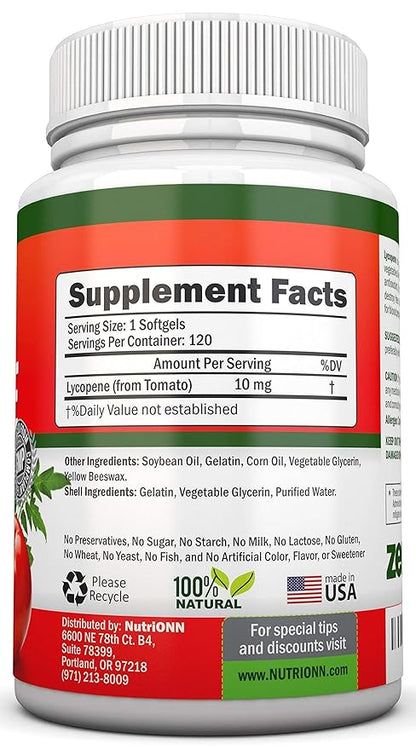 NutriONN Pumpkin Seed Oil Softgels Lycopene Capsules Combo - Targeted Support for Prostate & Urinary Health
