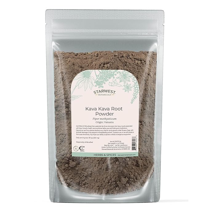 Kava Kava Root Pwd - 4 Oz,(Starwest Botanicals)
