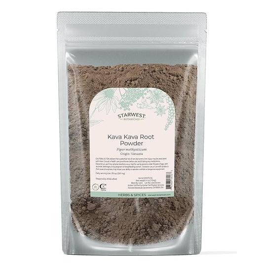 Kava Kava Root Pwd - 4 Oz,(Starwest Botanicals)
