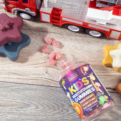 Kids Multivitamin Gummies - Daily Vitamins for Kids, Vitamin C, D3 & Zinc for Immune Support, Strawberry Flavored Gummies, Nature's Toddler & Kid Multi Vitamins, Non-GMO, Gluten Free - 120 Gummies