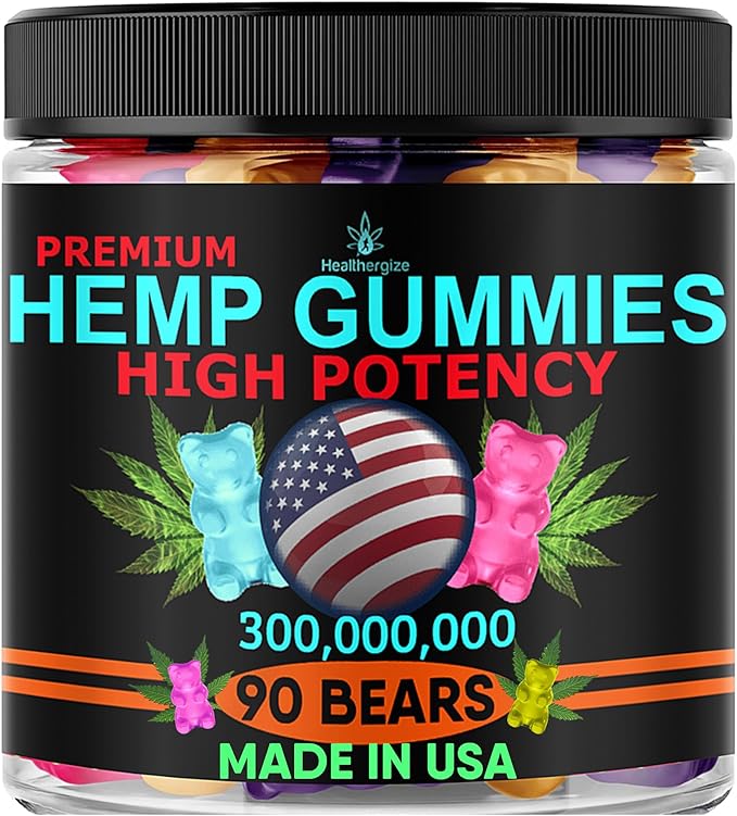 Hemp Gummy Edibles Calm Sleep-Support Peace and Relaxation-High Strength, Tasty Fruity Flavors-Made in USA