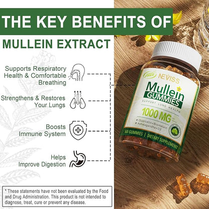 Vegan Omega 3 Gummies 1000mg + Mullein Gummies