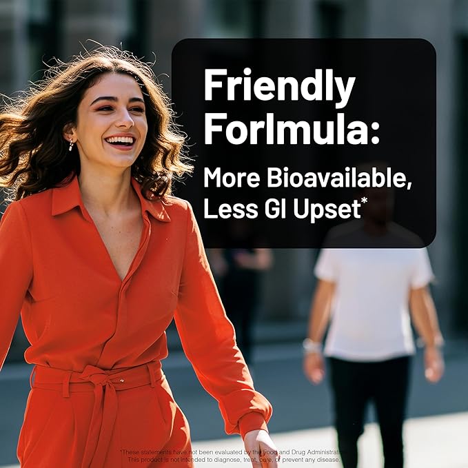 NatureWise Vegan Iron Supplement for Women & Men - Gentle on Stomach High Absorption - Coated Iron Bisglycinate Tablets + Vitamin C, Methyl B12, Folate & Organic Food Blend - 90 Tablets[90-Day Supply]