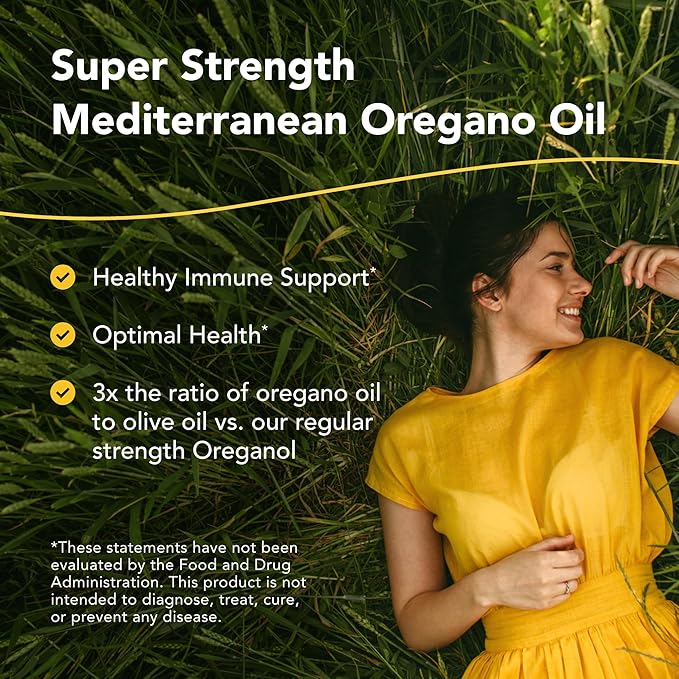 NORTH AMERICAN HERB & SPICE Super Strength Oreganol - 1 fl. oz. - Unprocessed, Wild, Organic Oregano Oil - Mediterranean Source P73 - Non-GMO - 432 Servings