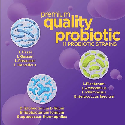 Sleep Probiotic for Men & Women, Slows Down Digestive Aging, Supports Sleep and Recovery, Promotes Healthy Gut, Vegan, Gluten Free & Soy Free, 3 Billion CFU, 30 Caplets