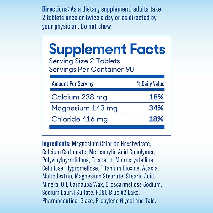 SlowMag Muscle + Heart Magnesium Chloride with Calcium Supplement to Support Muscle Relaxation, Occasional Muscle Cramping & Heart Health, High Absorption, 180 Count