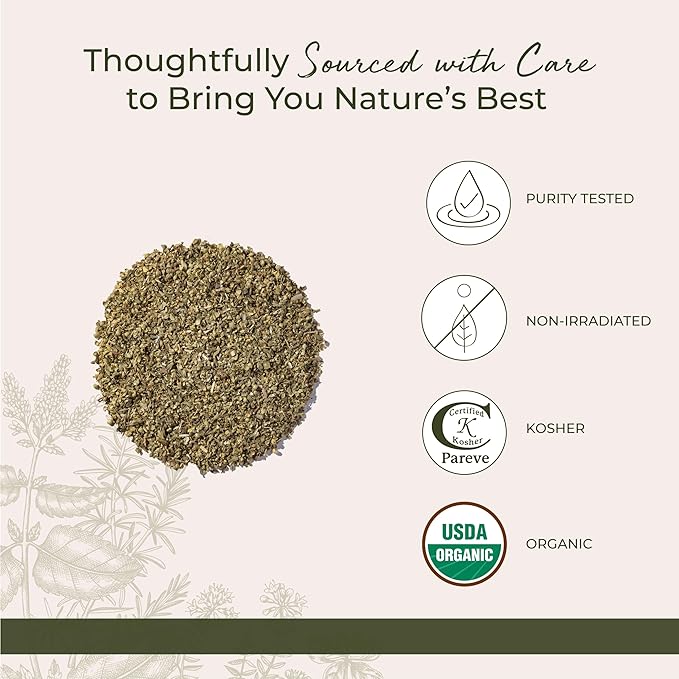 Starwest Botanicals Organic Oregano Dried Leaf - Seasoning Herb for Cooking, Use for Pizza Dishes, Greek, Italian, or Mexican Food, Non-GMO - Bulk 1 lb Bag