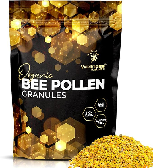 Bee Pollen Granules Organic, 1 Lbs. - Bee Pollen for Women, Keto-Friendly Super Food Supplement Packed with Proteins, Vitamins & Minerals - Immune Support, Energy Boost, and Digestive Wellness