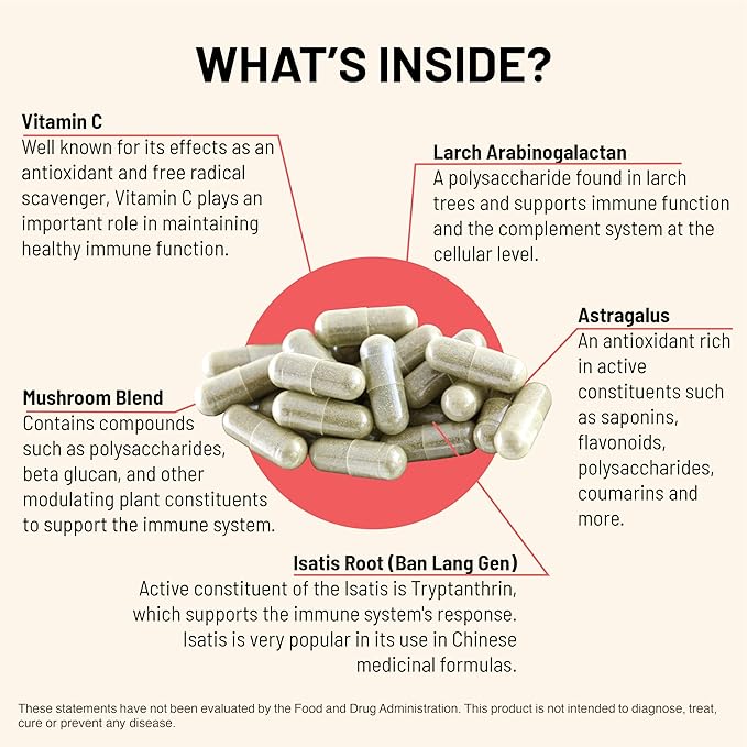 Mountain Peak Nutritionals Immuni-LT - Immune System & Whole Body Support Supplement - Power Packed Immune Booster, Dynamic Immune Defense with Essential Vitamins & Minerals (60 Vegetarian Capsules)