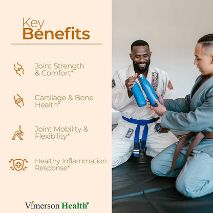 Glucosamine Sulfate with Hyaluronic Acid, Bioperine, MSM & Boswellia. 5-in-One Joint Support Supplement. Antioxidant & Inflammatory Support - Joint Health, Flexibility and Comfort. 2 Pack