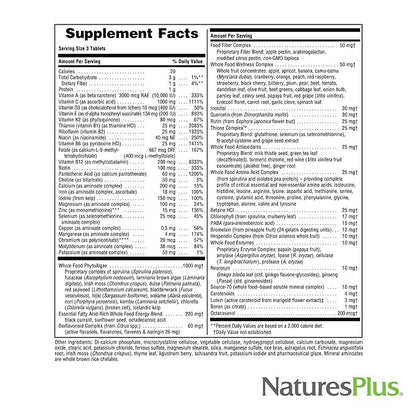 Natures Plus Ultra Source of Life Multivitamin - 180 Tablets - Supports Immune Health, Energy & Overall Well-Being - with Lutein & Vitamin D3 - Vegetarian & Gluten Free - 60 Servings