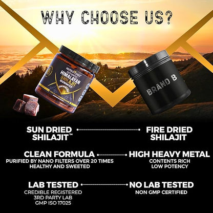 NutroTonic® Organic SHILAJIT Gummies | Apple Cinnamon Flavor | No Added Sugar, Sweetened by Manuka Honey | Clean Formula | Natual Source of Urolithin | Heart, Brain, Cellular Health | 30 Gummies