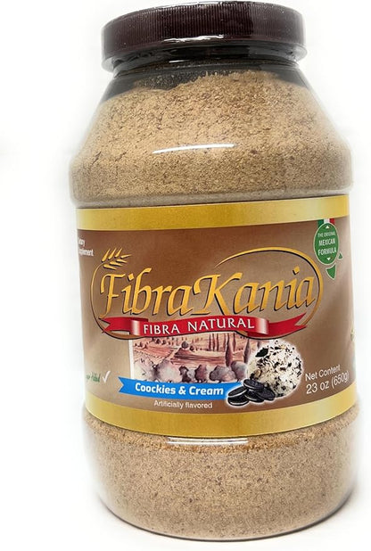 Natural Fiber Powder Cookies & Cream Flavor (23 Ounces, Cookies and Cream)
