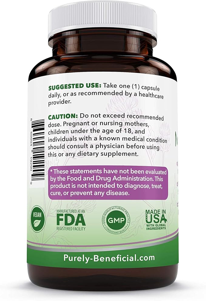 Milk Thistle Capsules- 25,000 MG Strength- 50X Concentrated Seed Extract & 80% Silymarin Standardized- 120 Vegan pills- Supports Healthy Liver Cleanse & Detoxification, Non-GMO- 4 Month Supply