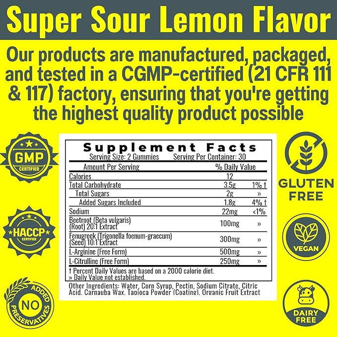 SHIZAM Beets Fenugreek Super Nitric Oxide Gummies w L-Arginine L-Citrulline, Beet Root Chews Chweable Chewables Capsules Pills Supplement Supplements Alt, Bootroot Flow Adults Men Beats