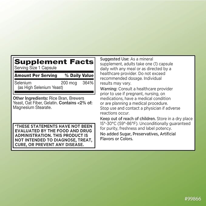 Selenium 200 mcg Capsules