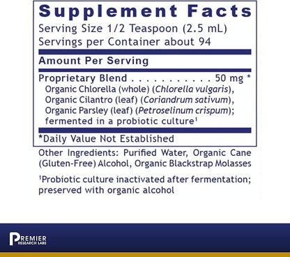 Premier Research Labs Fermented HM-ND - Cilantro, Parsley, and Chlorella Liquid, Full Body Detox and Cleanse for Men and Women, Cilantro Supplement with Organic Herbal Extracts - 8 Fl Oz