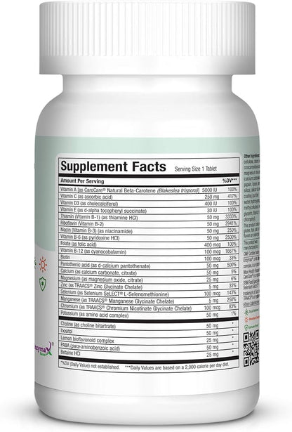 MaxiVite - No Iron - One a Day Multi Vitamin, 90 Tabs - Gluten Free - Kosher