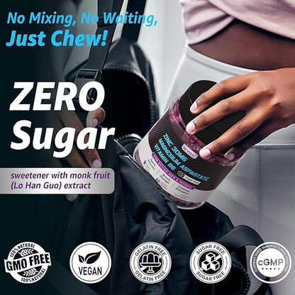 Zinc and Magnesium Supplement, Zinc Magnesium Aspartate Post Workout Gummies for Men Women, w/Vitamin B6, B12, D3, Turmeric for Nighttime Muscle Recovery, Boost Immunity & Sleep, Sugar Free, 60Cts