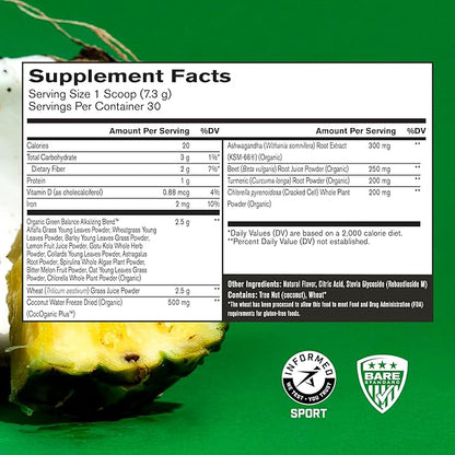 BARE PERFORMANCE NUTRITION BPN Strong Greens Superfood Powder, Strong Joints & Strong Multi-Vitamin Bundle