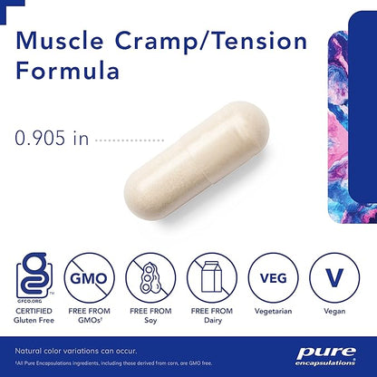 Pure Encapsulations Muscle Cramp/Tension Formula | Hypoallergenic Supplement to Reduce Occasional Muscle Cramps/Tension and Promote Relaxation | 60 Capsules