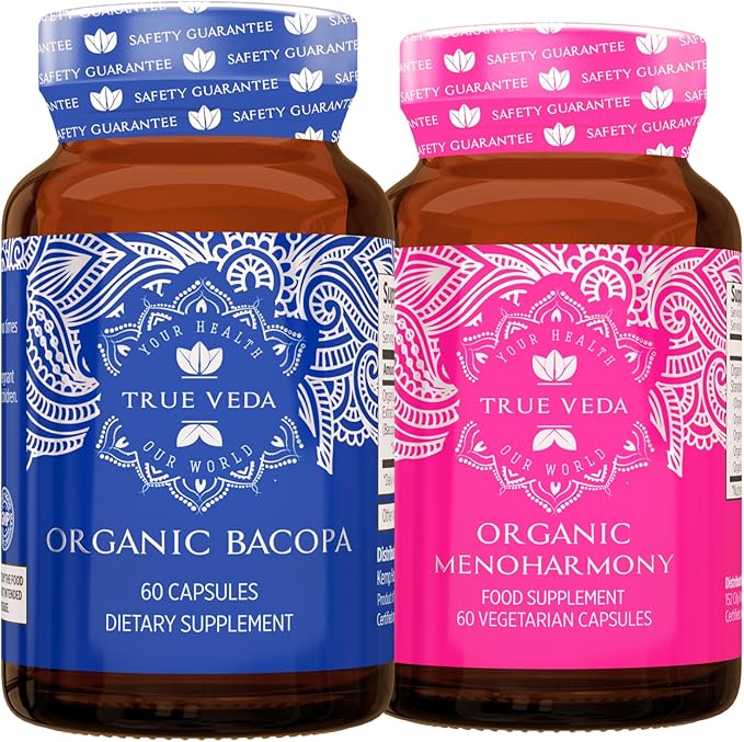 Clarity Bundle USDA Organic | Multi-Award-Winning | Organic Bacopa | Organic MenoHarmony Capsules