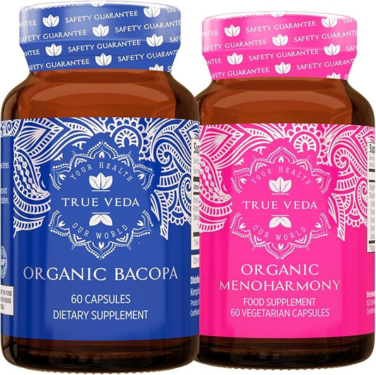 Clarity Bundle USDA Organic | Multi-Award-Winning | Organic Bacopa | Organic MenoHarmony Capsules
