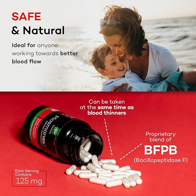 Daiwa Plasmanex 1 - Blood and Vein Circulation Supplements – Balance Circulation, Encourage Healthy Legs and Veins - 60 Vegan Capsules