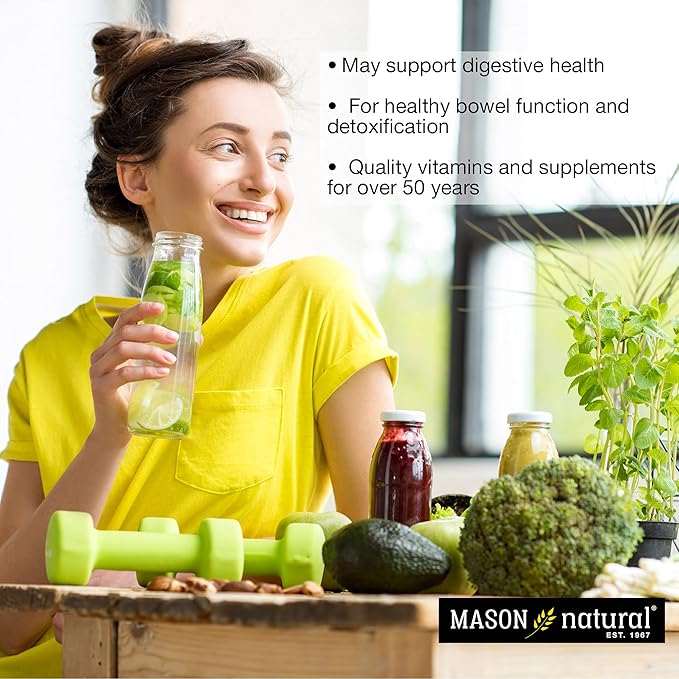 MASON NATURAL Activated Charcoal - Alleviates Gas and Bloating, Promotes Natural Detoxification, Highly Absorbent Supplement, 60 Capsules (Pack of 3)