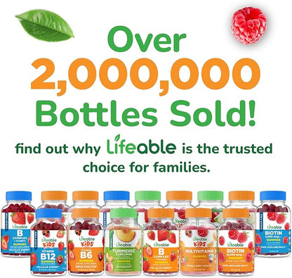 Lifeable Sugar Free Vitamin D 5000 IU - Great Tasting Natural Flavor Gummy Supplement - Gluten Free Vegetarian GMO-Free Chewable - for Immune Support and Bone Health - for Adults - 90 Gummies