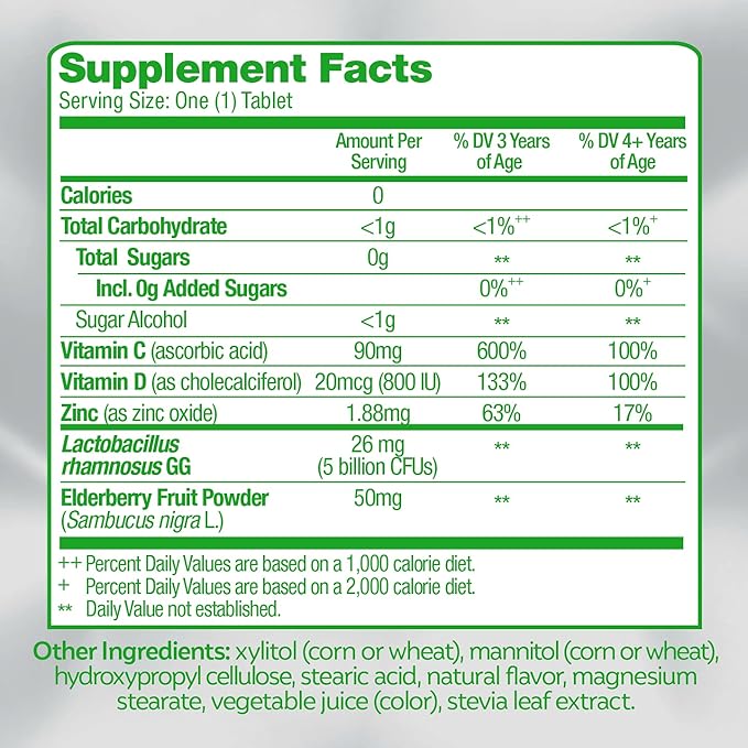 Culturelle Immune Defense Probiotic with Vitamin C, Vitamin D and Zinc + Elderberry & Daily Probiotic for Kids + Veggie Fiber Gummies (Ages 3+)