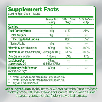 Culturelle Immune Defense Probiotic with Vitamin C, Vitamin D and Zinc + Elderberry & Daily Probiotic for Kids + Veggie Fiber Gummies (Ages 3+)
