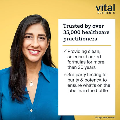 Vital Nutrients Pyridoxal-5 Phosphate | Activated Vitamin B6 | Methylated B6 for Metabolism, PMS, and Menstrual Support* | High-Potency P5P Supplement | Gluten, Dairy, Soy Free | 90 Capsules