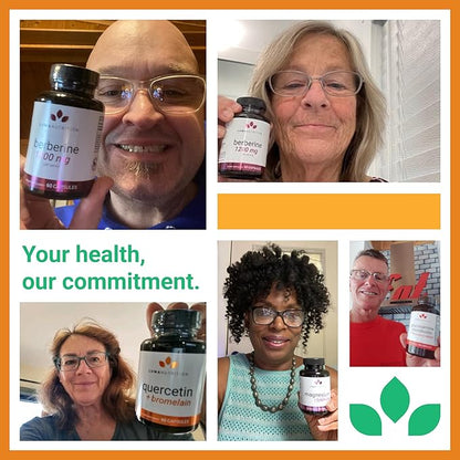 Luma Nutrition Quercetin 500mg - Quercetin with Bromelain Supplement - Antioxidant - Immune Support - Vegan & Gluten-Free - 60 Capsules