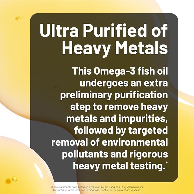 NatureWise Ultra Omega 3 Fish Oil 2200 mg - Triglyceride Form - Lemon Flavor - Wild-Caught Fish Oil + EPA & DHA - Supports Brain & Heart Health - Burpless, Non-GMO - 180 Softgels[3-Month Supply]